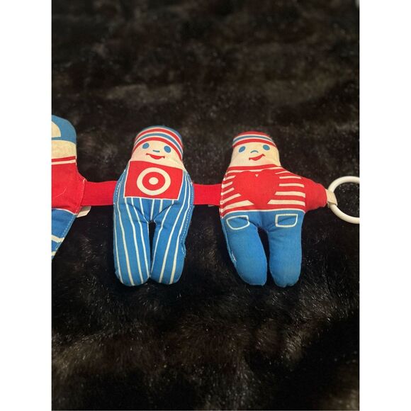 Rare Vintage 1970s Play Path Johnson & Johnson Cloth Three Doll Crib Toy - Picture 3 of 5